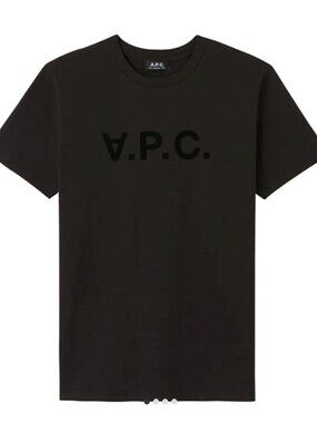 A.P.C. VPC Logo T-Shirt Black / Black Men's Large